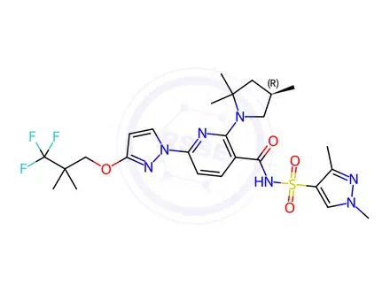 Chemical structure of Elexacaftor Impurity 5