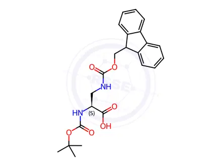 Chemical structure of Boc-Dap(Fmoc)-OH