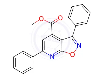 Chemical structure of Methyl 3,6-diphenylisoxazolo[5,4-b]pyridine-4-carboxylate