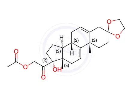 Chemical structure of Hydrocortisone Impurity 48