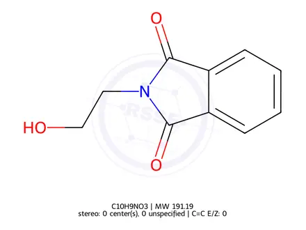 Chemical structure of Amlodipine Impurity 6 (N-(2-Hydroxyethyl)phthalimide)