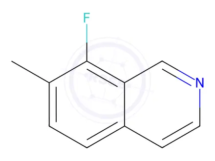 Chemical structure of Isoquinoline, 8-fluoro-7-methyl-