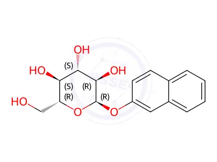 Chemical structure of b-Naphthyl a-D-Glucopyranoside