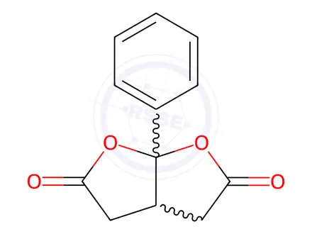 Chemical structure of 6A-phenyldihydrofuro[2,3-b]furan-2,5(3H,6aH)-dione