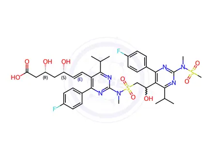 Chemical structure of Rosuvastatin Calcium Impurity 17 Monomer (Rosuvastatin Calcium EP Impurity E)