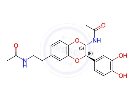 Chemical structure of Dopamine Hydrochloride Impurity 71 (N-acetyldopamine Dimer)