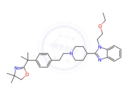 Chemical structure of Bilastine Impurity 10