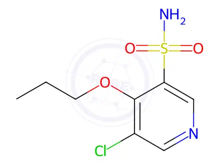 Chemical structure of 5-Chloro-4-propoxypyridine-3-sulfonamide
