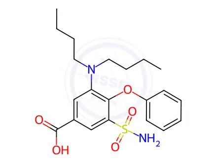 Chemical structure of Bumetanide Impurity 2