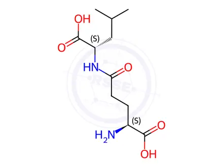 Chemical structure of N-L-γ-Glutamyl-L-leucine