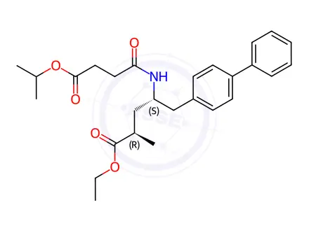 Chemical structure of LCZ696(valsartan + sacubitril) Impurity 8