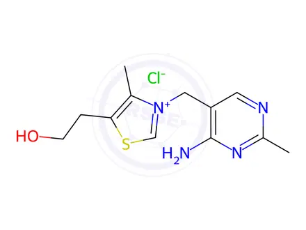 Chemical structure of Vitamin B1