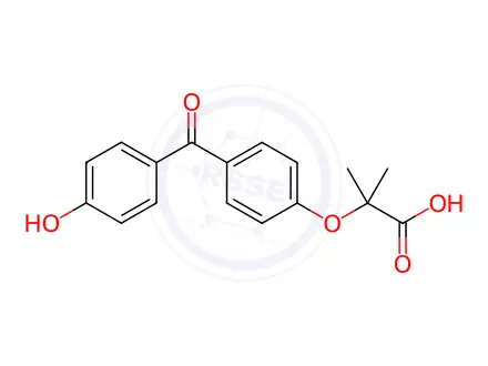 Chemical structure of Fenofibrate Impurity 1