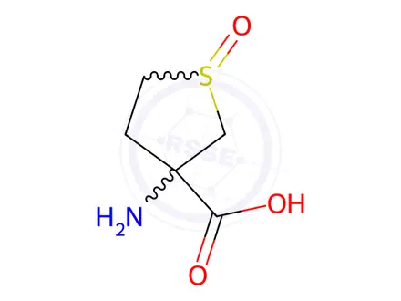 Chemical structure of 3-Thiophenecarboxylic acid, 3-aminotetrahydro-, 1-oxide