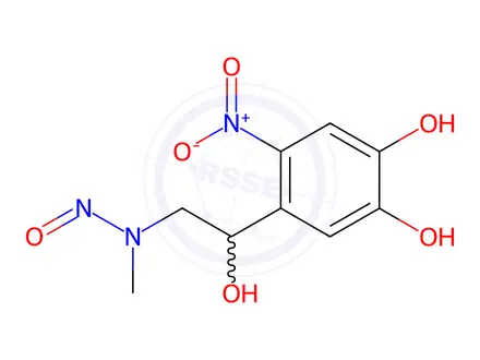 Chemical structure of Adrenaline Hydrochloride Impurity 187 (N-Nitroso Adrenaline Hydrochloride Impurity 186)