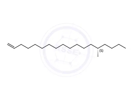 Chemical structure of (S)-14-Methyl-1-octadecene