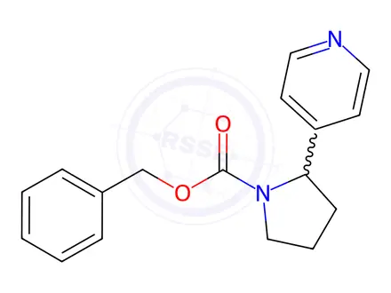 Chemical structure of Benzyl 2-(pyridin-4-yl)pyrrolidine-1-carboxylate