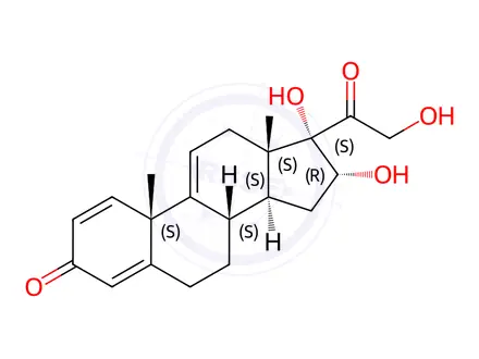 Chemical structure of Budesonide Impurity 27