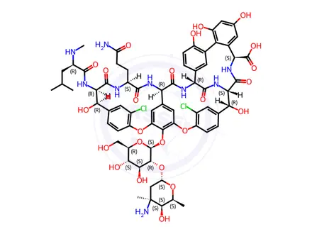 Chemical structure of Vancomycin EP Impurity F