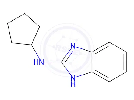 Chemical structure of N-cyclopentyl-1H-benzo[d]imidazol-2-amine