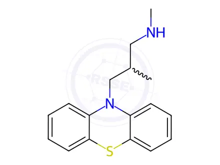 Chemical structure of Alimemazine Impurity 2 Hydrochloride (Alimemazine EP Impurity B Hydrochloride)