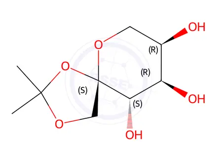 Chemical structure of Topiramate Impurity 8