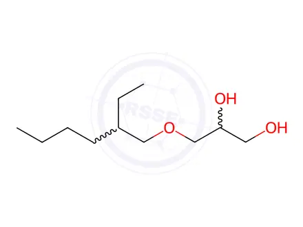 Chemical structure of 3-[2-(Ethylhexyl)oxyl]-1,2-propandiol