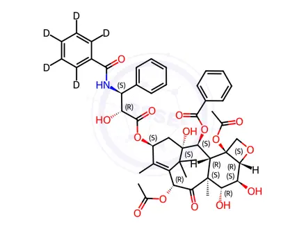Chemical structure of Paclitaxel