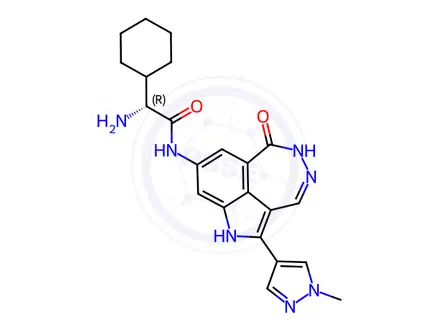 Chemical structure of PF-477736 2HCl