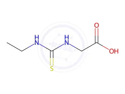 Chemical structure of Glycine, N-[(ethylamino)thioxomethyl]-(9CI)