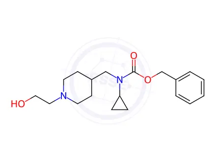 Chemical structure of Benzyl cyclopropyl((1-(2-hydroxyethyl)piperidin-4-yl)methyl)carbamate