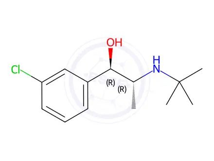 Chemical structure of Erythro Hydroxy Bupropion Hydrochloride