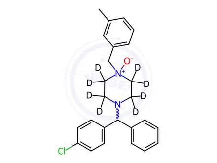 Chemical structure of Meclizine-d8 N'-Oxide