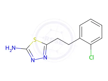 Chemical structure of 5-(2-Chlorophenethyl)-1,3,4-thiadiazol-2-amine