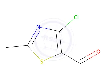 Chemical structure of 4-Chloro-2-methylthiazole-5-carbaldehyde