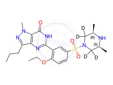 Chemical structure of Methisosildenafil-d4