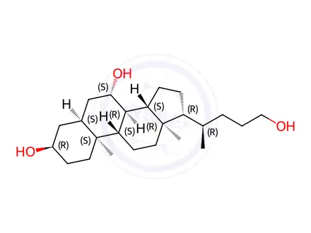 Chemical structure of Ursodiol Impurity I
