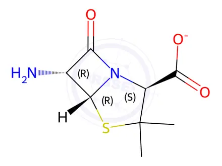 Chemical structure of Amoxicillin EP Impurity A