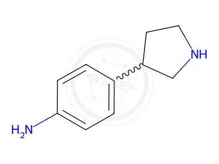 Chemical structure of 4-Pyrrolidin-3-yl-phenylamine dihydrochloride
