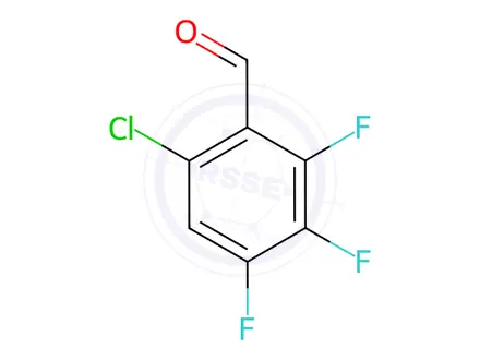 Chemical structure of Benzaldehyde, 6-chloro-2,3,4-trifluoro-