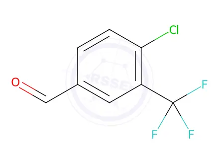 Chemical structure of 4-Chloro-3-(trifluoromethyl)benzaldehyde