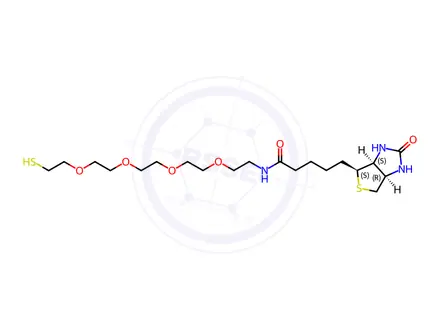 Chemical structure of Biotin-PEG4-SH