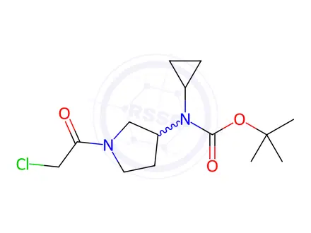 Chemical structure of tert-Butyl (1-(2-chloroacetyl)pyrrolidin-3-yl)(cyclopropyl)carbamate