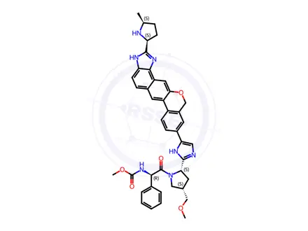 Chemical structure of Des (N-(Methoxycarbonyl)-L-valine) Velpatasvir