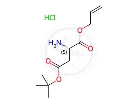Chemical structure of H-Asp(OtBu)-allyl ester · HCl