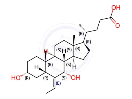Chemical structure of Obeticholic Acid Impurity F