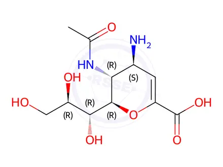 Chemical structure of Zanamivir Impurity 3(Zanamivir EP Impurity C)