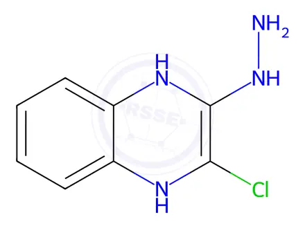 Chemical structure of Quinoxaline, 2-chloro-3-hydrazino-1,4-dihydro-(9CI)