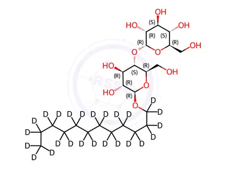 Chemical structure of n-Dodecyl β-D-Maltoside (DDM)-d25