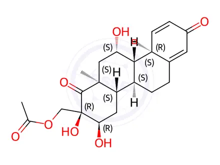 Chemical structure of Budesonide Impurity 54